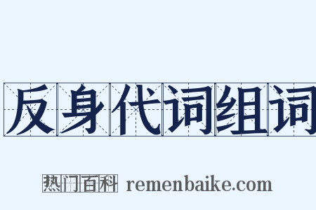 反身代词组词是什么意思的图片